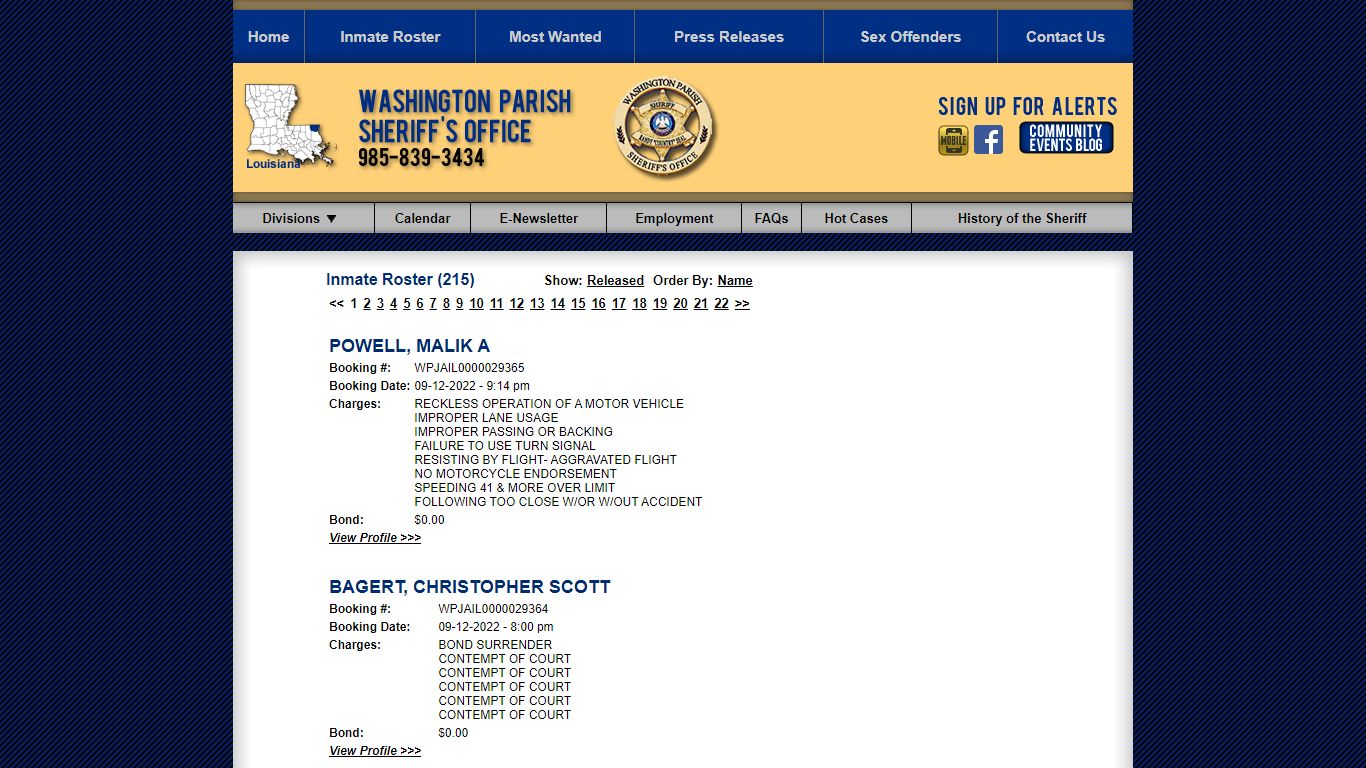 Inmate Roster - Current Inmates Booking Date Descending - Washington ...